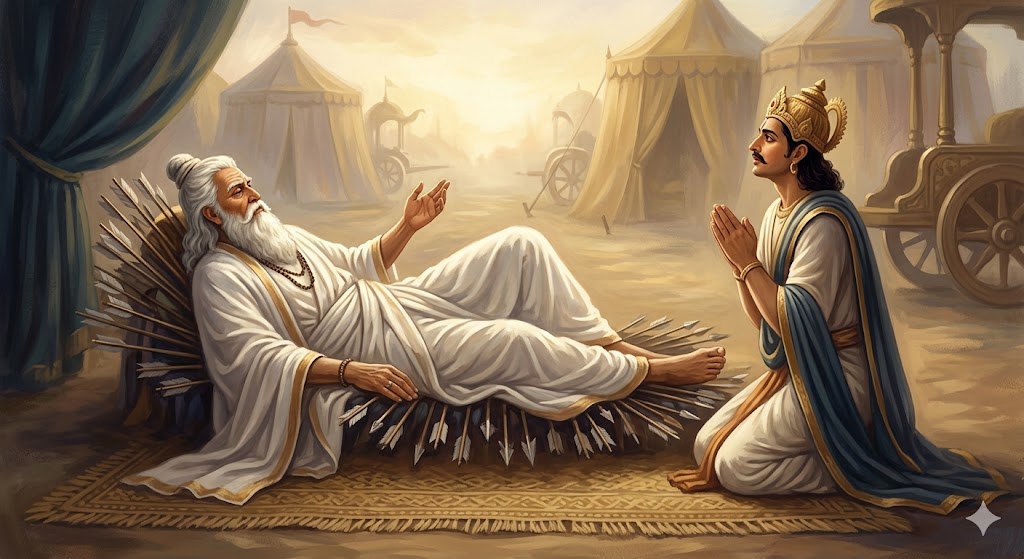 Image related to Anushasana Parva of Mahabharata: Bhishma's Final Teachings